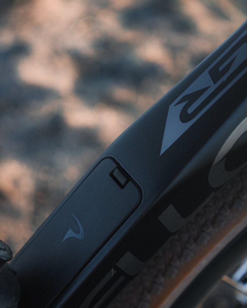Close-up of the Dogma GR graphics on the top tube