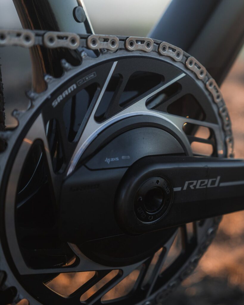 SRAM Red crankset and pedal on the Dogma GR